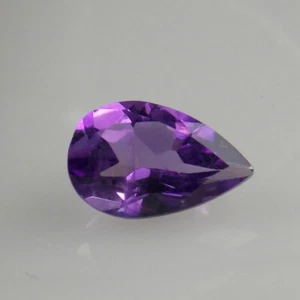 8x5mm PEAR FACETED GENUINE RICH PURPLE AMETHYST LOOSE GEMSTONE Multi-Buy Option - Picture 1 of 2