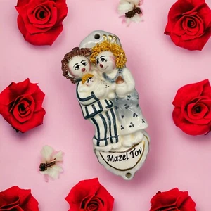 Beautiful Hand Painted Porcelain Mezuzah Case - Picture 1 of 5