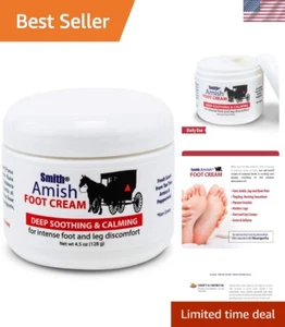 Deep Soothing Foot Cream with Natural Ingredients - 4.5 oz for Healthy Feet - Picture 1 of 7