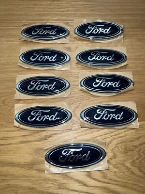 9x Genuine Ford Oval Tailgate Grill Emblem Badges 100x40mm 1021061 NEW OLD STOCK - Image 1 of 4