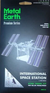 International Space Station ICONX 3D Laser Cut Metal Earth Model Kit ICX140 ISS - Picture 1 of 8