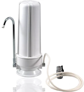 Sistema de filtración de agua de 1 etapa de encimera Nu Aqua - con grifo cromado - Imagen 1 de 4