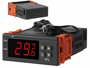 DIGITAL TEMPERATURREGLER LCD THERMOSTAT TEMPERATUR REGLER 12V 24V 230V - Bild 1 von 9