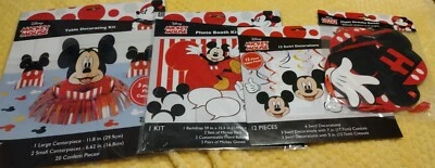 El paquete de Mickey Mouse incluye: 12 remolinos decorativos, kit de baño de fotos, kit de decoración de mesa, prohibición de HDD Foto 1 de 4