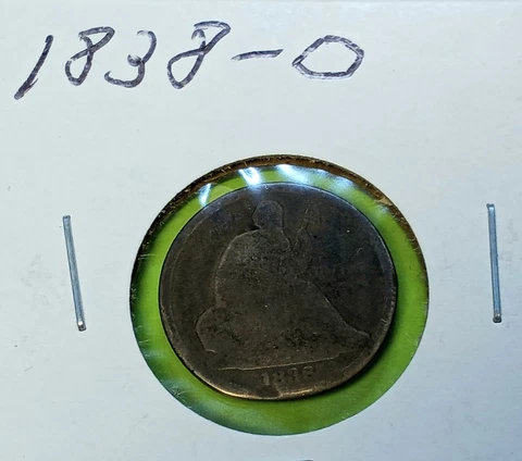 1838 O Seated Liberty Dime Cover