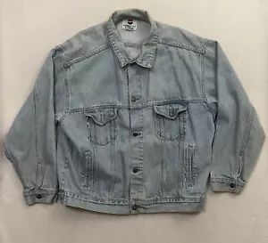 VTG PEPSI Cola Jean Jacket Men’s Size XL Denim Trucker Nothing Else Is A Pepsi - Picture 1 of 7