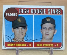 1969 Topps Dan Breeden Rookie Card #536 Autographed Signed Autographed RC Padres