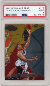 1997-98 Bowman's Best #122 Tariq Abdul-Wahad - Rookie RC - Low POP - PSA 9 - Picture 1 of 2