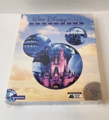 Walt Disney World Explorer 25º Aniversário (CD-ROM MAC, 1996, Caixa Grande) Selado - Imagem 1 de 4