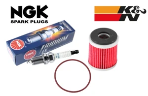 RMZ450 RMZ 450 NGK Spark Plug Filter NGK Iridium RM-Z K&N Oil Filter Change Kit - Picture 1 of 2