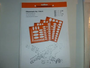 Original STANDARDGRAPH 4-teiliger  Ellipsensatz 1164/4 UNBENUTZT - Picture 1 of 2