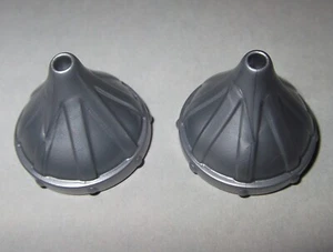 13531, 2x Casco, Caballero Asia (con 1 agujero), Plata - Imagen 1 de 1