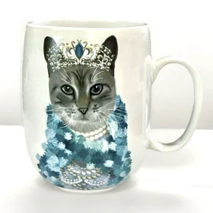 Cat Coffee Mug Certified International Fab Cat Lady Funky Royal Highness 16 oz - Picture 1 of 6