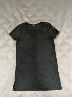 Forever 21 Camiseta Negra Sólida Mini Vestido Talla M Foto 1 de 4