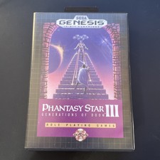 Phantasy Star III: Generations of Doom (Sega Genesis, 1991) complete in box