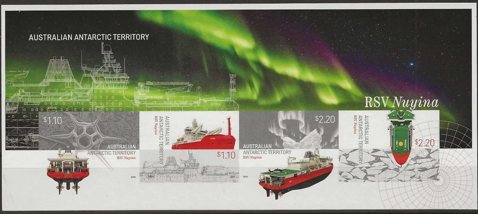 Hoja IMPERFORADA AAT (Australia) 2020 - RSV Nuyina (Rompehielos) - MNH...RARA Foto 1 de 1