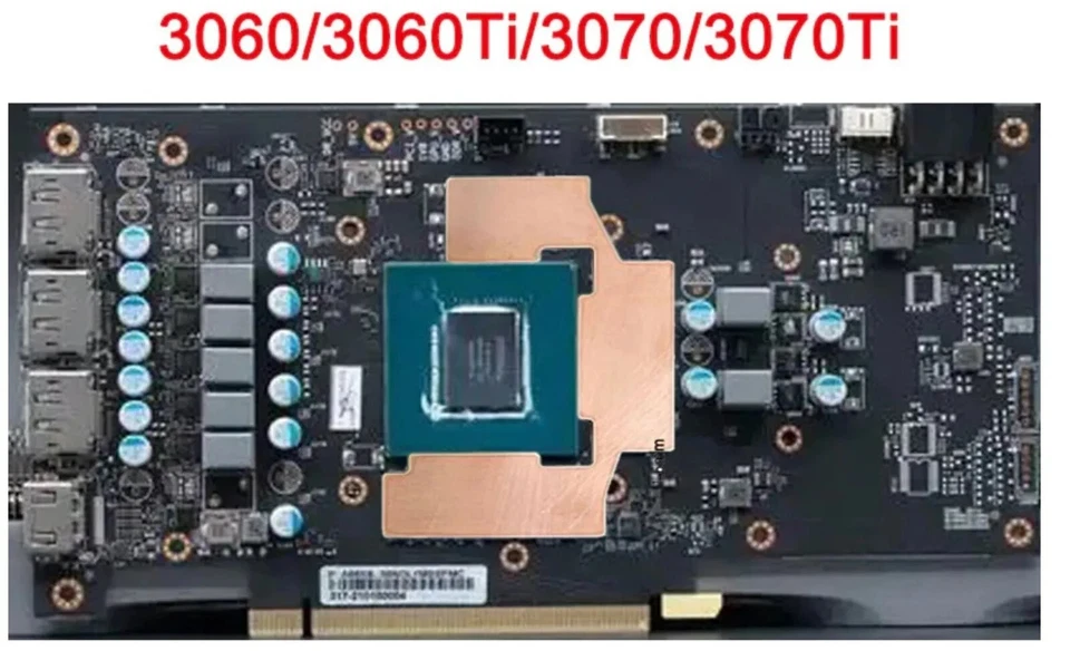 NVIDIA GeForce RTX 3060/60Ti 3070/70Ti Cooling Thermal Pad GPU Copper Shim Plate - Image 1 of 4