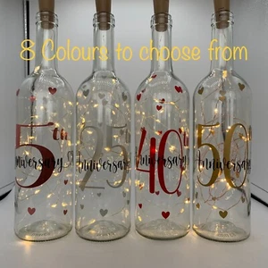 Wedding anniversary gifts for couples, Any Year, 7th, 25th, 40th, 50th, 55th - Picture 1 of 19