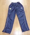 BLUE ADMIRAL AUTHENTIC LEEDS UNITED TRAINING WEAR TRACK PANTS BOYS 9-10 YRS 