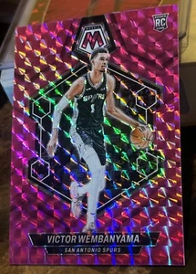 2023-24 Panini Mosaic Victor Wembanyama #238 Pink Mosaic Rookie RC/149 - Foto 1 di 7