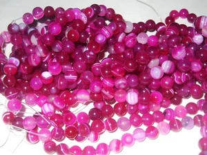 - Pietre Dure Forate a Filo - AGATA FUCSIA sfera 4 mm 92-96 pz ca. - Picture 1 of 1