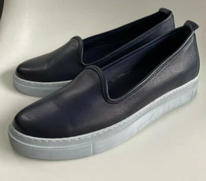 LADIES ANDREA CONTI LEATHER SLIP ON WEDGE LOAFER UK 7 BOXED - Picture 1 of 6