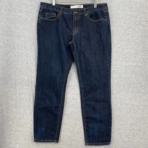Joe Fresh Jeans Womens 12 Slim Coupe Etroite Mid Rise Dark Wash Denim Stretch - Picture 1 of 15