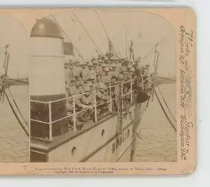Loyal Colonials bound for Natal Africa Boer War Underwood Stereoview - Picture 1 of 2