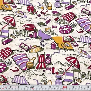 At the Beach Accessories Unbranded White Cotton Fabric Remnant 12" x 43" - Picture 1 of 2