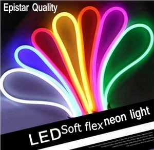 120leds/m SMD 2835 5050 Flex soft led neon rope strip bar light 220V 240V RGB - Picture 1 of 21