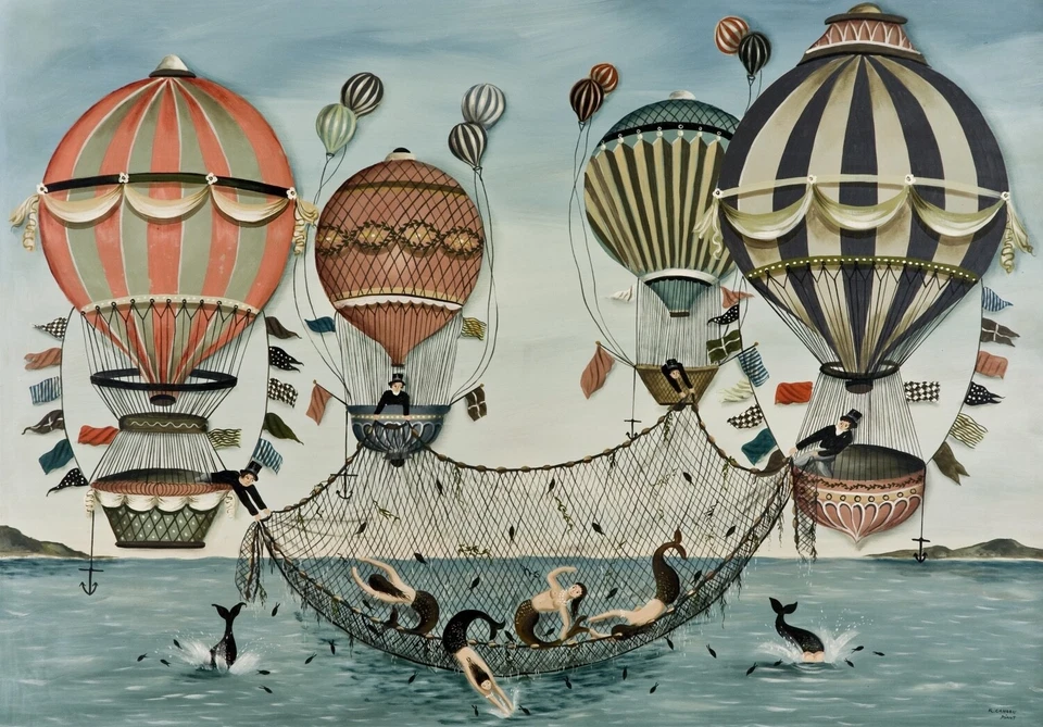 Ballooning for Mermaids : Ralph Eugene Cahoon Jr. : Archival Art Print - Image 1 of 1
