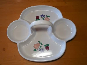 Princess House ORCHARD MEDLEY Handled Tray 11 1/2 1 pc A - Picture 1 of 4