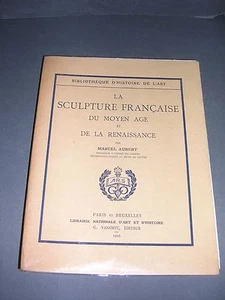 Moyen age M. Aubert la sculpture française illustré de 64 planches 1926 - Picture 1 of 4