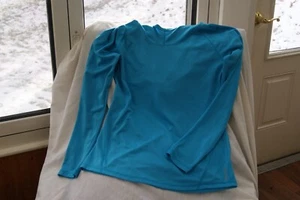 Womens Reebok lightweight pullover hoodie, aqua, size M - Picture 1 of 5