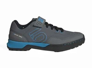 FIVE TEN WOMEN'S KESTREL LACE MTB SHOE, GREY FIVE/SHOCK CYAN/ CORE BLACK US: 7.5 - Picture 1 of 5