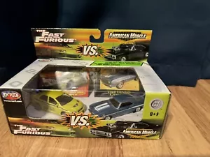 Fast And Furious 1/64 Evo Vs Camaro ERTL JOYRIDE RARE - Picture 1 of 2
