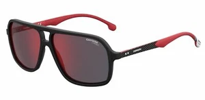CARRERA 8035/SE 003 AO Sunglasses Matte Black Frame Red Mirror Lenses 61mm - Picture 1 of 4