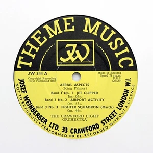 THE CRAWFORD LIGHT ORCHESTRA "Ariel Aspects" (E+) THEME MUSIC JW-344 [78 RPM] - Imagen 1 de 1