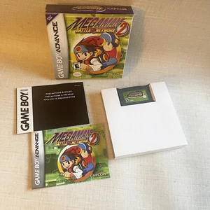 MEGA MAN BATTLE NETWORK 2 NINTENDO GBA GAME BOY ADVANCE VIDEO GAME COMPLETE CIB  - Picture 1 of 9