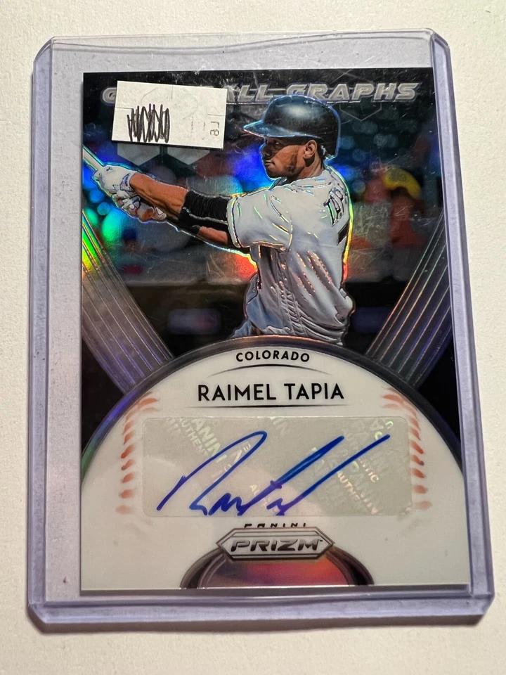 K12,892 - 2019 Panini Prizm Game Ball Graphs #7 Raimel Tapia Auto - Image 1 of 1