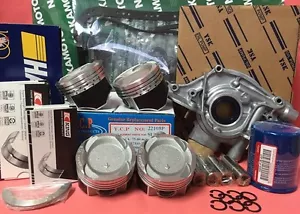 YCP 75.5mm Teflon Coated Vitara Pistons LowComp Set HondaCivic D16Z6 Turbo 92-95 - Picture 1 of 11