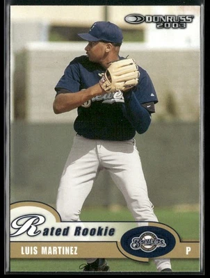Luis Martinez 2003 Donruss #49 Milwaukee Brewers - Image 1 of 2