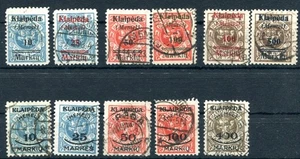 MEMEL 1923 124-134 gestempelt meist TADELLOS geprüft BPP (M5600 - Bild 1 von 1