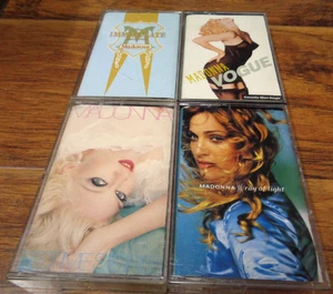 MADONNA CASSETTE TAPE LOT IMMACULATE VOGUE BEDTIME STORIES RAY OF LIGHT TESTED - Bild 1 von 5