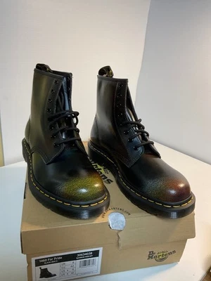 Dr. Martens 1460 для гордости кожи шнурует вверх боя ботинки черный многоцветный США 9 мужчин - Изображение 1 из 4