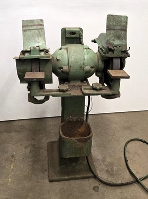 Amoladora de pedestal doble de 14" industrial 3 fases 3 HP motor 480 voltios Foto 1 de 4