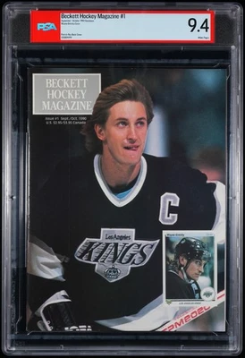Beckett Hockey Magazine Issue #1 Sept-Oct 1990 Wayne Gretzky Cover PSA 9.4  - Image 1 of 2