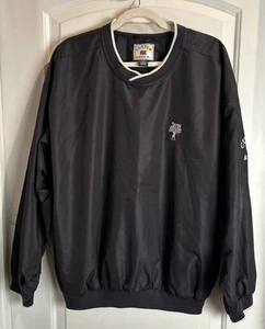 Cutter & Buck Classic Black Pullover Windbreaker Jacket Logo Embroidery Men’s Lg - Picture 1 of 9