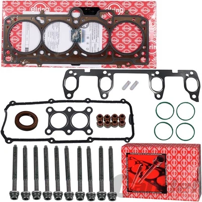 ELRING ZYLINDERKOPFDICHTUNG-SATZ + SCHRAUBEN für 1.6 AUDI A3 8L VW BORA GOLF 4 - Bild 1 von 3