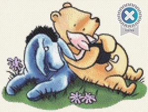 SMALL Winnie the Pooh, Eeyore Piglet Cross Stitch Pattern Full Pattern Keeper - Picture 1 of 10
